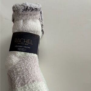 RACHEL Rachel Roy Soft Lounge Socks in Mint and Lavender, Gray, 2 Pairs.